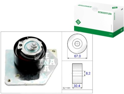 Ina ролик napcza renault grand scenic iii 1.9 dci фото №1