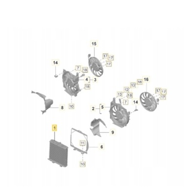 Porsche taycan радиатор wody nowa оригинальный номер фото №1