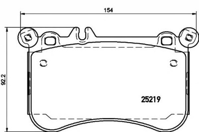 Textar 2521901 набор тормозных колодок тормозных, тормоза дисковые фото №1