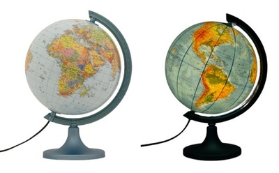 Globus polityczno-fizyczny 250 mm podświetlany kartonowe opk + aplikacja