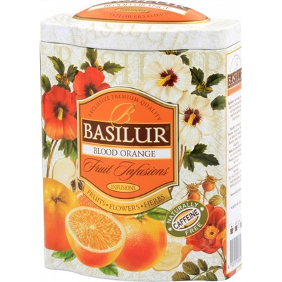 Herbata owocowa Basilur Blood Orange susz w puszce 100 g