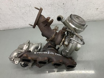 Турбина турбонагнетатель biturbo renault master 2.3 dci 144107570r фото №1