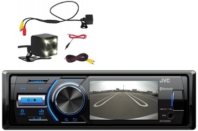 JVC KD-X560BT Radio samochodowe 1DIN LCD Bluetooth MP3 + kamera cofania