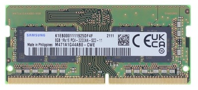 8GB 3200 SAMSUNG PC4-3200AA 1Rx16 SC0-11 M471A1G44AB0-CWE PAMIĘĆ RAM DDR4