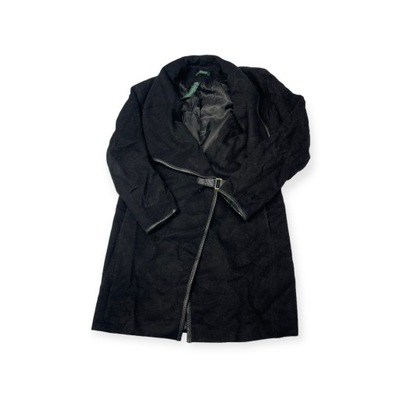 Czarny wełniany płaszcz damski Lauren Ralph Lauren 2 XS