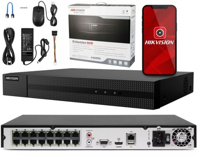 Rejestrator 16ch PoE Hikvision do 8Mpx 4K H.265+