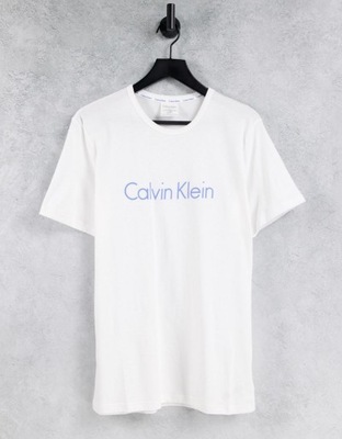 CALVIN KLEIN BIAŁY T-SHIRT MĘSKI Z LOGO L 1VAD