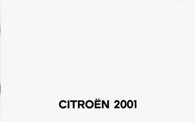 PROSPEKT CITROEN 2001