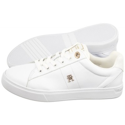 Buty Sneakersy Damksie Tommy Hilfiger Elevated Court White Białe