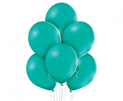 Balony TURKUSOWE pastel 12" 10 sztuk MOCNE