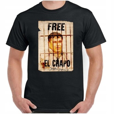 El Chapo Free Męska koszulka modowa