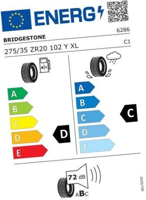 BRIDGESTONE POTENZA S001 275/35R20 102 Y REINFORCER (XL) RO1 - AUDI  