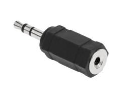 PRZEJŚCIÓWKA ADAPTER WTYK MIN JACK 3,5 GNIAZDO 2,5