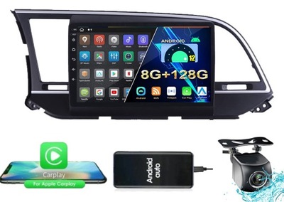 RADIO NAVEGACIÓN GPS HYUNDAI ELANTRA 2016-2018 8GB 128GB 4G CARPLAY WIFI RDS  