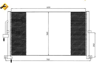 CONDENSADOR DE ACONDICIONADOR JAGUAR X-TYPE 01- NRF  