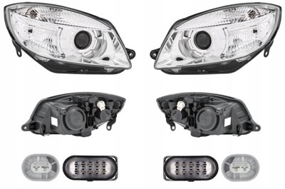 Фара skoda fabia 5j roomster 06- l+p hella фото №1