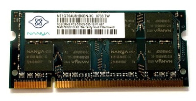 Pamięć RAM DDR2 NANYA NT1GT64U8HB0BN-3C 1 GB