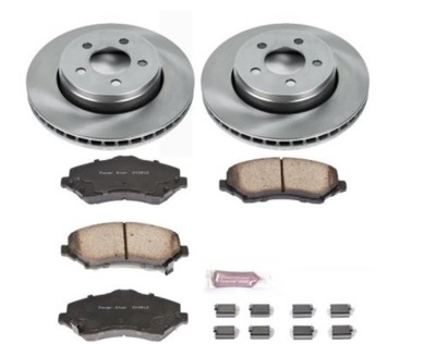 Диск гальмівна jeep liberty гальмівні диски+ гальмівні колодки фото №1