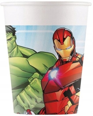 Kubeczki papierowe Avengers Marvel 200 ml 8 Sztuk