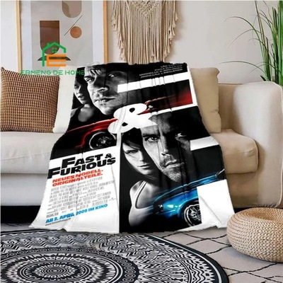 KOC Fast and Furious High Quality Flannel Throw Bl