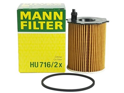 12/848A MANN-FILTER HU 716/2 X FILTRO ACEITES  