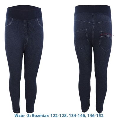 1X LEGGINSY DLA DZIEWCZYNKI 122-128 3