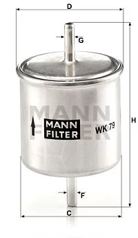 WK79 FILTRO COMBUSTIBLES  