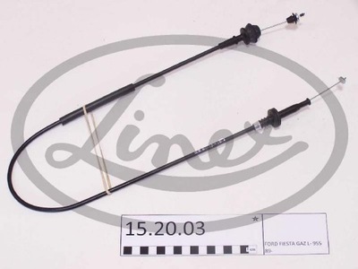 CABLE GAS FORD FIESTA 89-95 15.20.03  