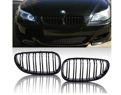 REJILLAS REJILLA REJILLA DE RADIADOR NEGRO LUSTRE PARA BMW E60 E61 M5  