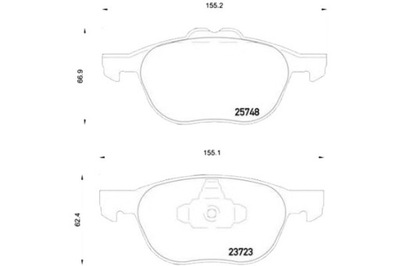 Brembo тормозные колодки тормозные ford transit connect 13- p фото №1