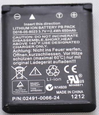 Akumulator Li-ion3.7V 650mAh NP45, EN-EL10, LI-40B