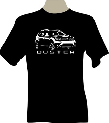 KOSZULKA T-shirt z nadrukiem fana dacia DUSTER