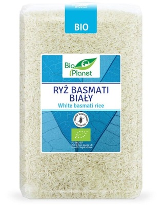 RYŻ BASMATI BIAŁY BEZGLUTENOWY BIO 2 kg - BIO PLANET