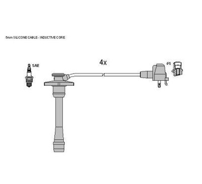 Starline дроти запалювання toyota avensis, carina фото №1