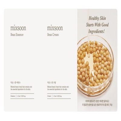 MIXSOON Set Sample (Bean Essence 1.5ml+Bean Cream 1.5ml) próbka