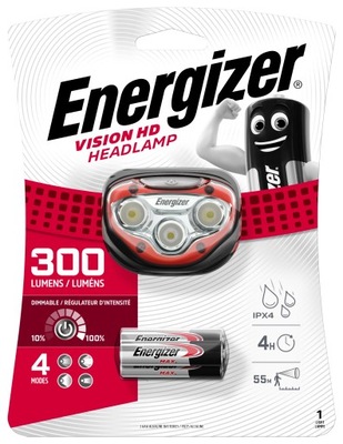 LATARKA CZOŁOWA ENERGIZER HDLT VISION HD 300 LUMENÓW