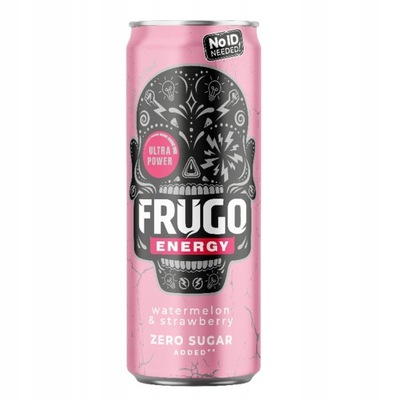 Frugo Energy Watermelon & Strawberry Zero Sugar 330ml