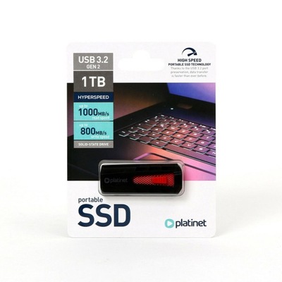 PLATINET dysk SSD pendrive z USB 3.2 1TB do 800-1000MB/S