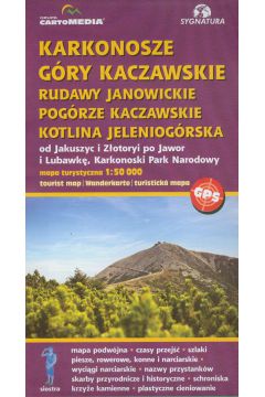 Mapa Karkonosze Góry Kaczawskie 1: 50 000