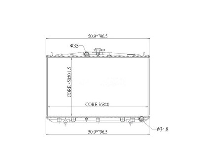 RADIATOR LEXUS RX350/450H 12- 1604131630  