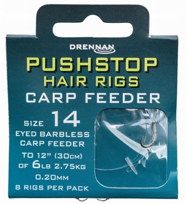 Drennan przypony PushStop Carp Feeder nr 16 0,20mm