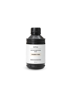 Żywica Zortrax Resin BASIC PigmentFree 405nm 500ml