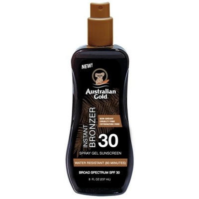 Australian Gold SPF 30 Bronzer Spray Gel 237ml