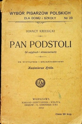 Pan Podstoli 1910 r.