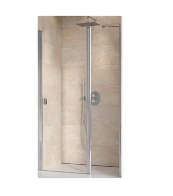 Ravak Drzwi prysznicowe 120x195 białe, szkło