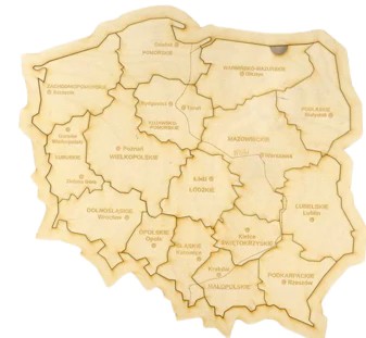 Puzzle - mapa Polski