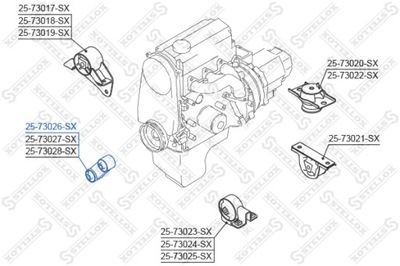 ПОДУШКА ДВИГАТЕЛЯ КРЕПЛЕНИЕ DAEWOO MATIZ 0.8 SOHC 9