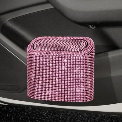 GLITTER CESTA NA BASURA AUTO ACCESORIOS GUANTERA BASURA GRABBER BLING R~0134  