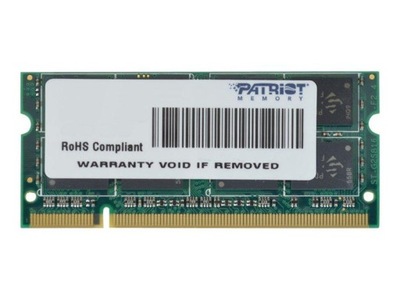 PATRIOT PSD22G8002S Patriot 2GB 800MHz DDR2 Non-ECC CL6 SODIMM