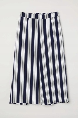 H&M 36 S Spodnie culottes PASKI